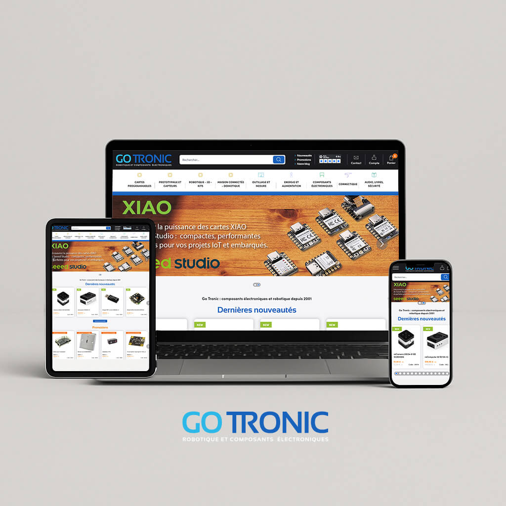Le site gotronic.fr sur ordinateur, tablette et mobile